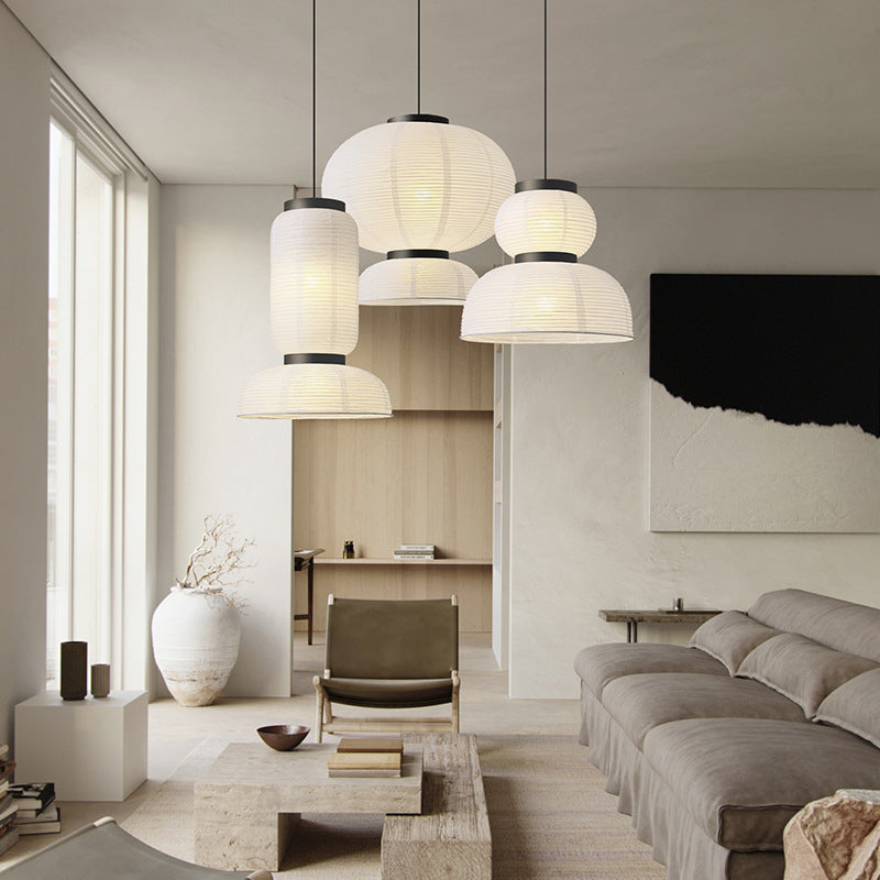 Lampada a sospensione giapponese Wabi Sabi