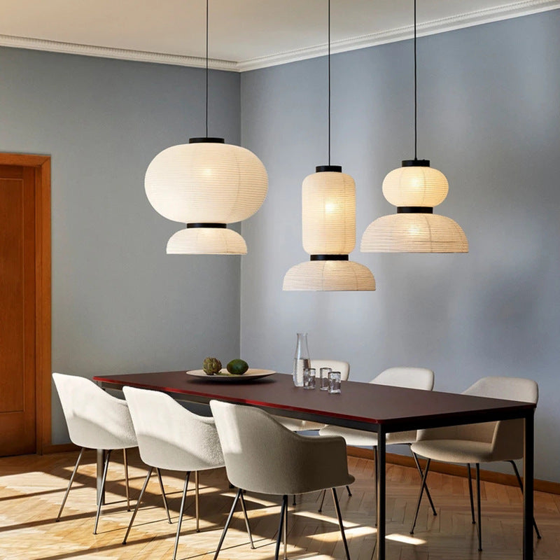 Lampada a sospensione giapponese Wabi Sabi