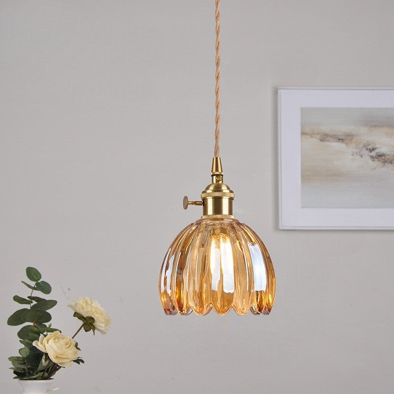 Luce a sospensione in vetro giapponese