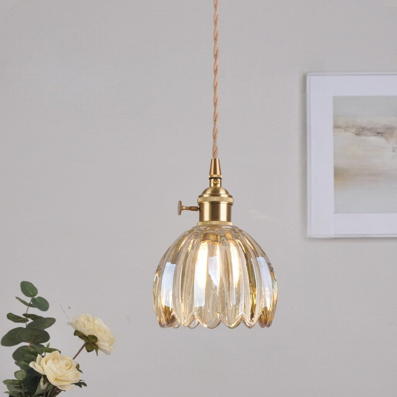 Luce a sospensione in vetro giapponese