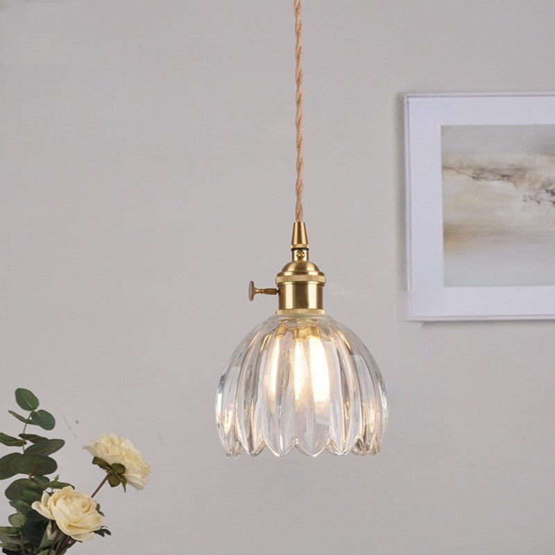Luce a sospensione in vetro giapponese