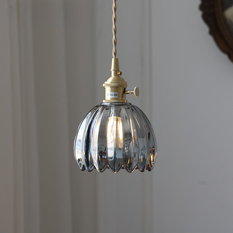 Luce a sospensione in vetro giapponese