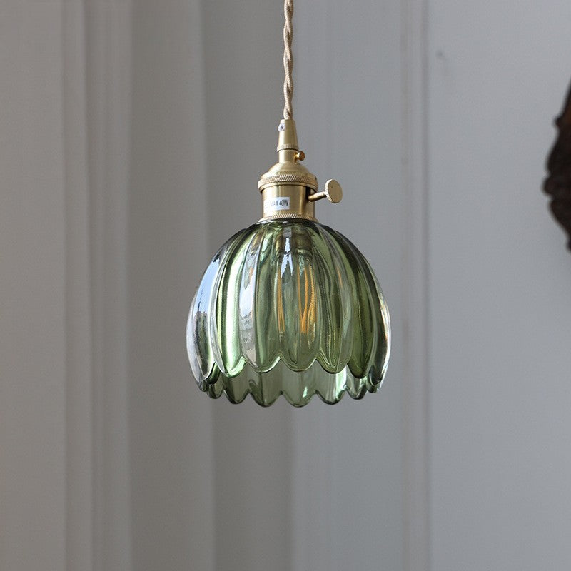 Luce a sospensione in vetro giapponese