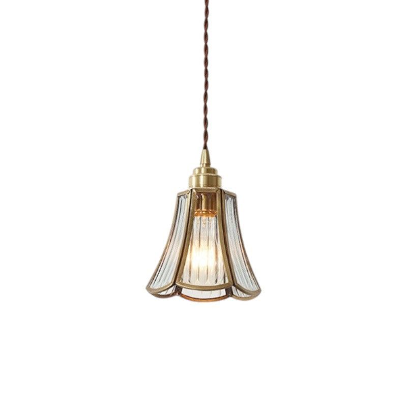 Luce a sospensione in vetro vintage