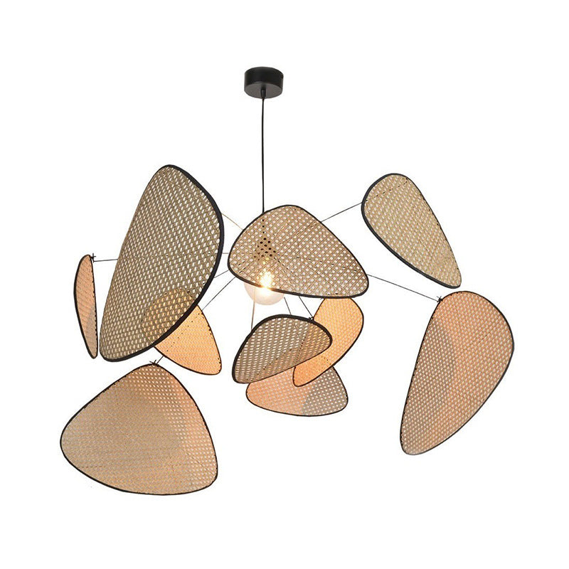 Luce a sospensione in rattan di Bria