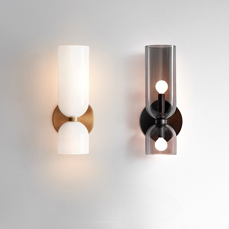 Lampada da parete creativa in vetro