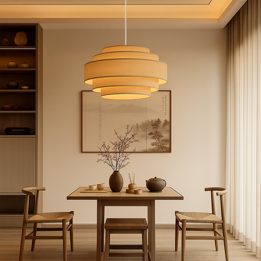 Lampada a sospensione ad anello Wabi Sabi