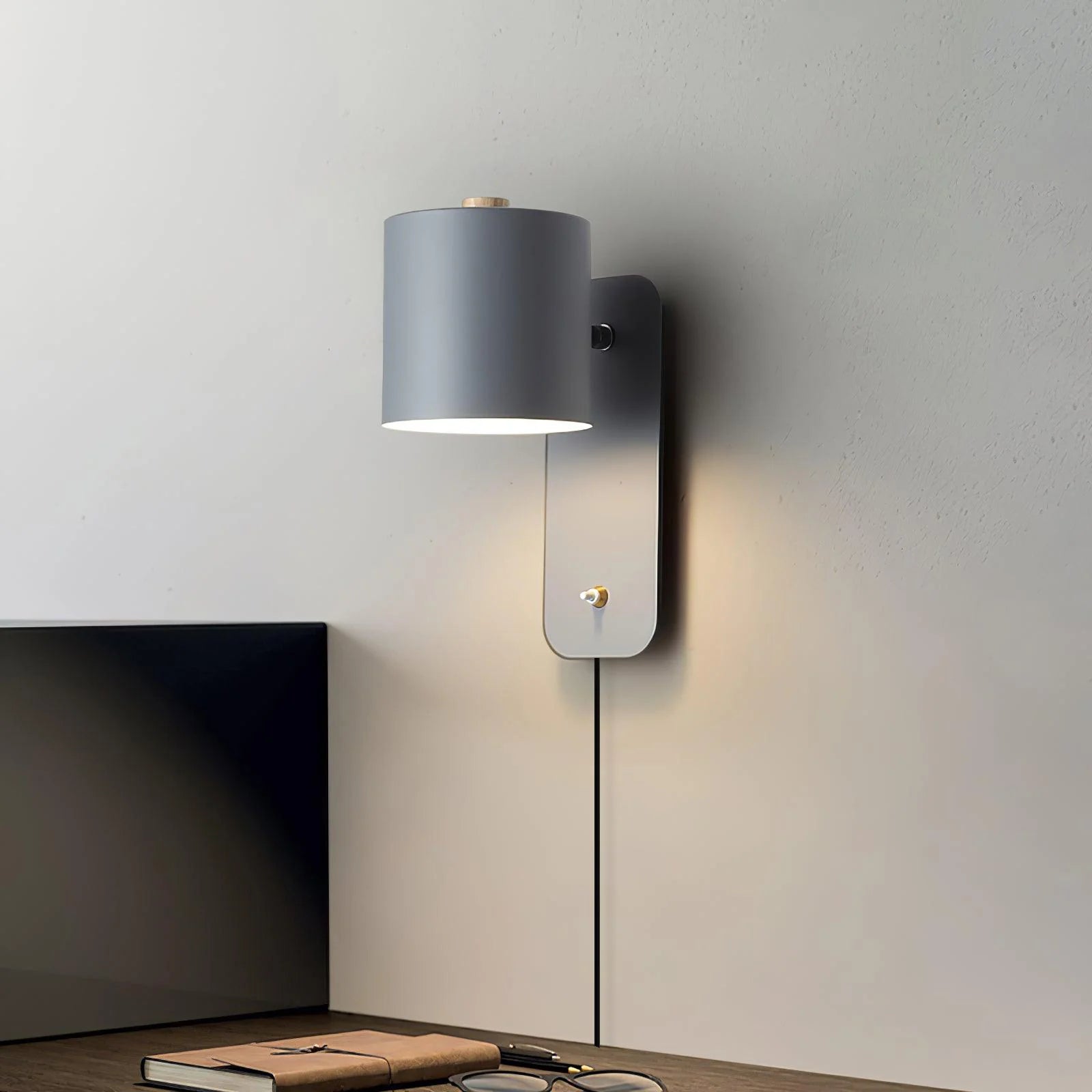Lampada da parete a cilindro