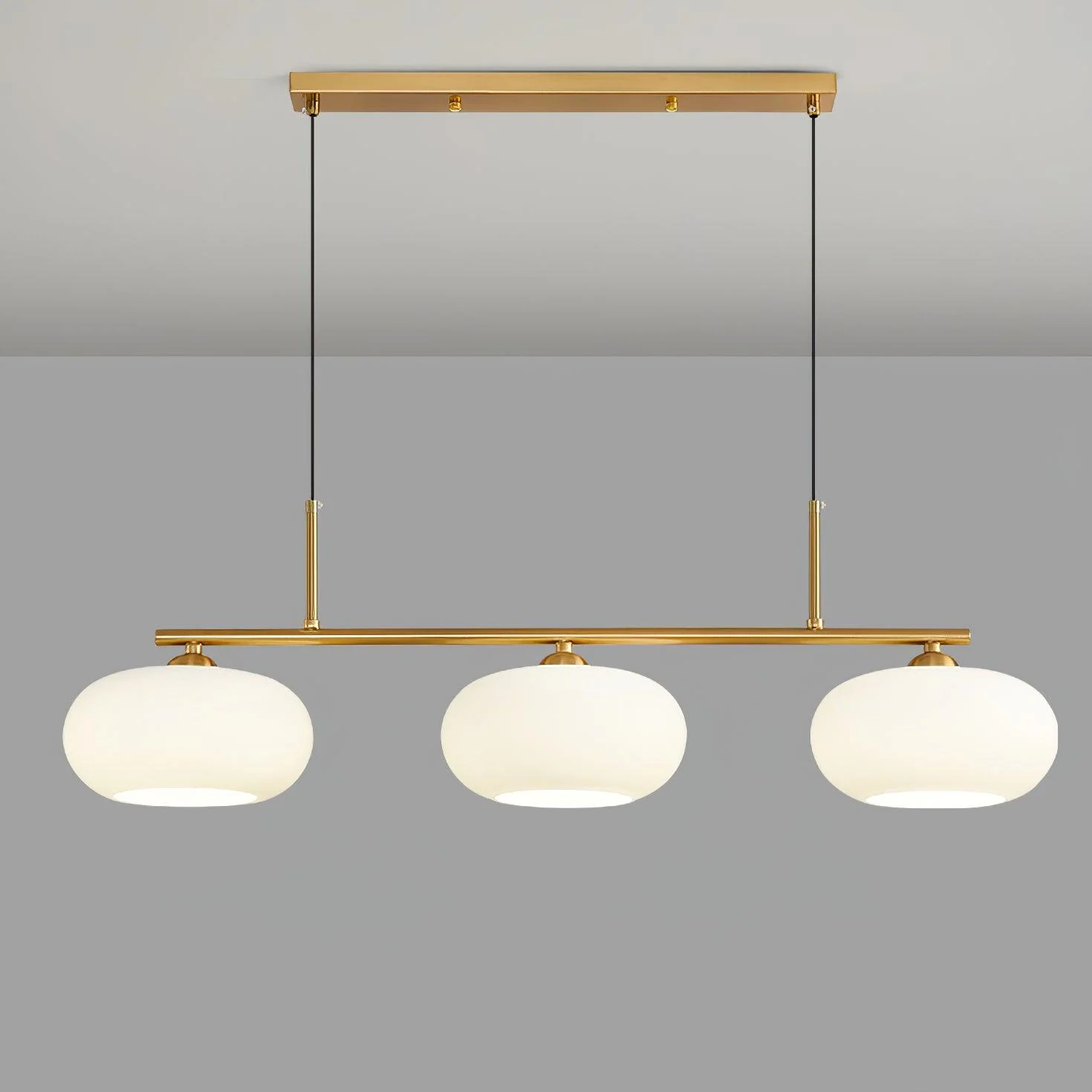 Lampada a sospensione Bauhaus a 3 teste
