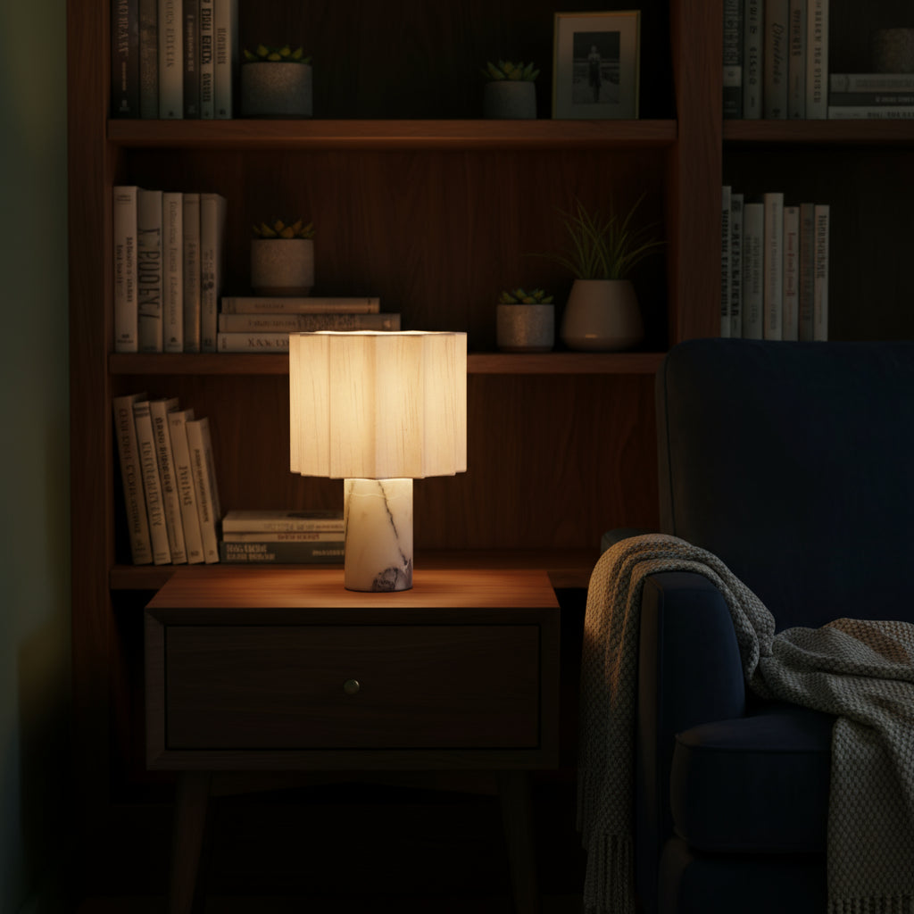 Lampada da tavolo in marmo Mirna