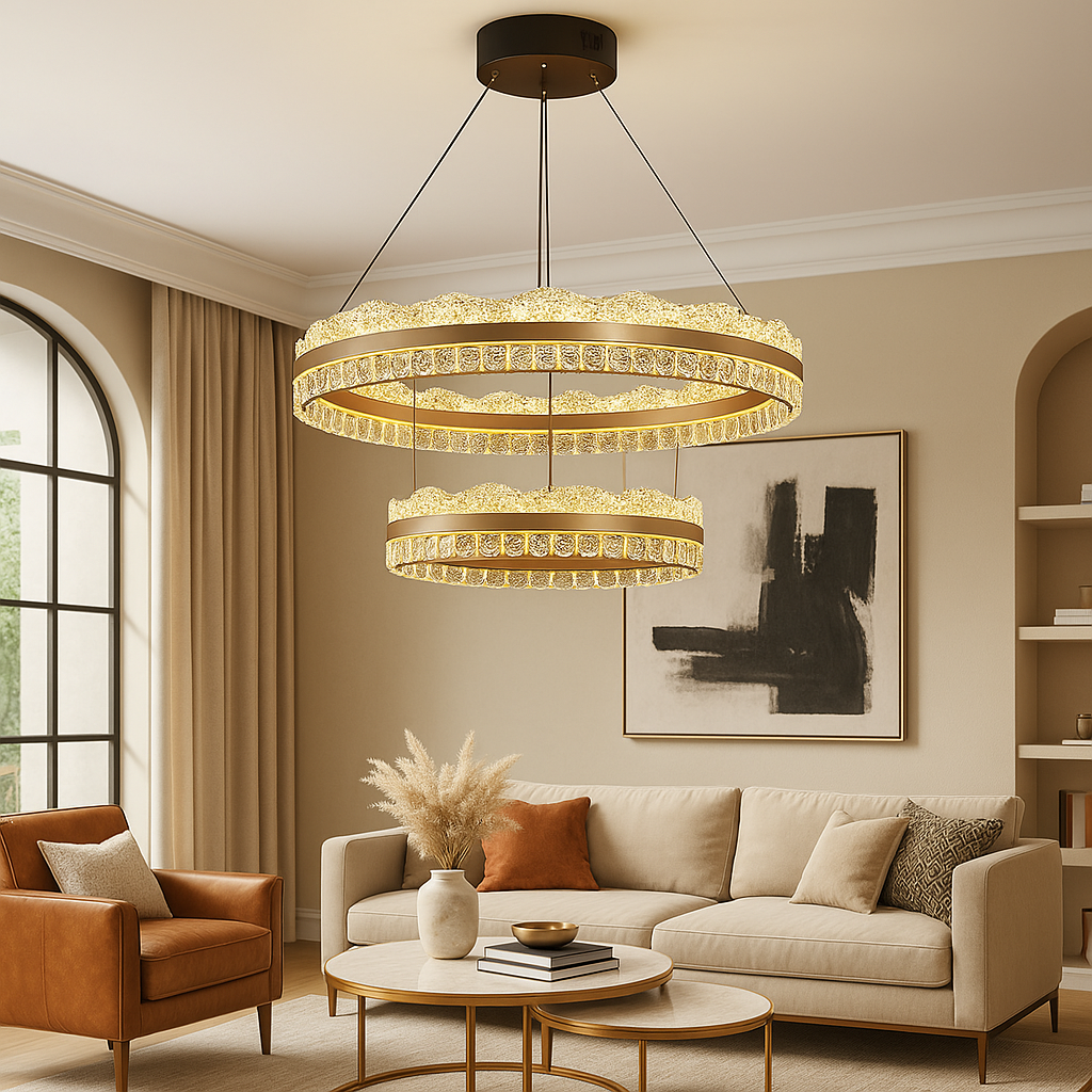 Lampadario a 2 strati