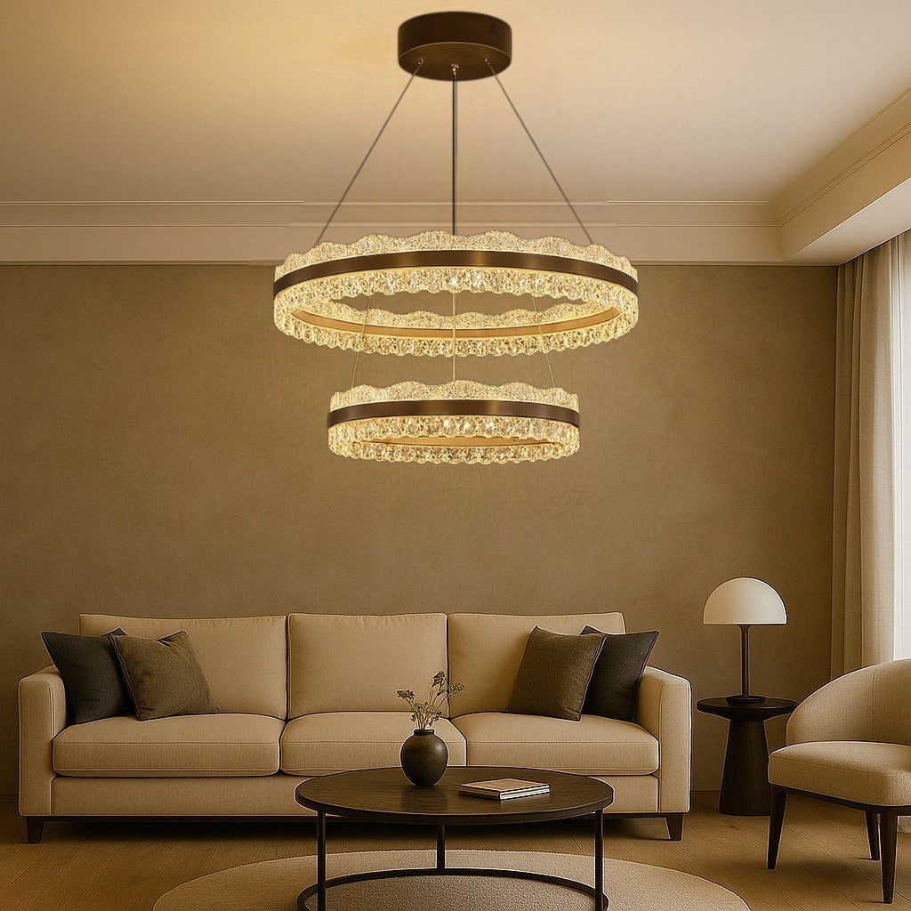 Lampadario a 2 strati