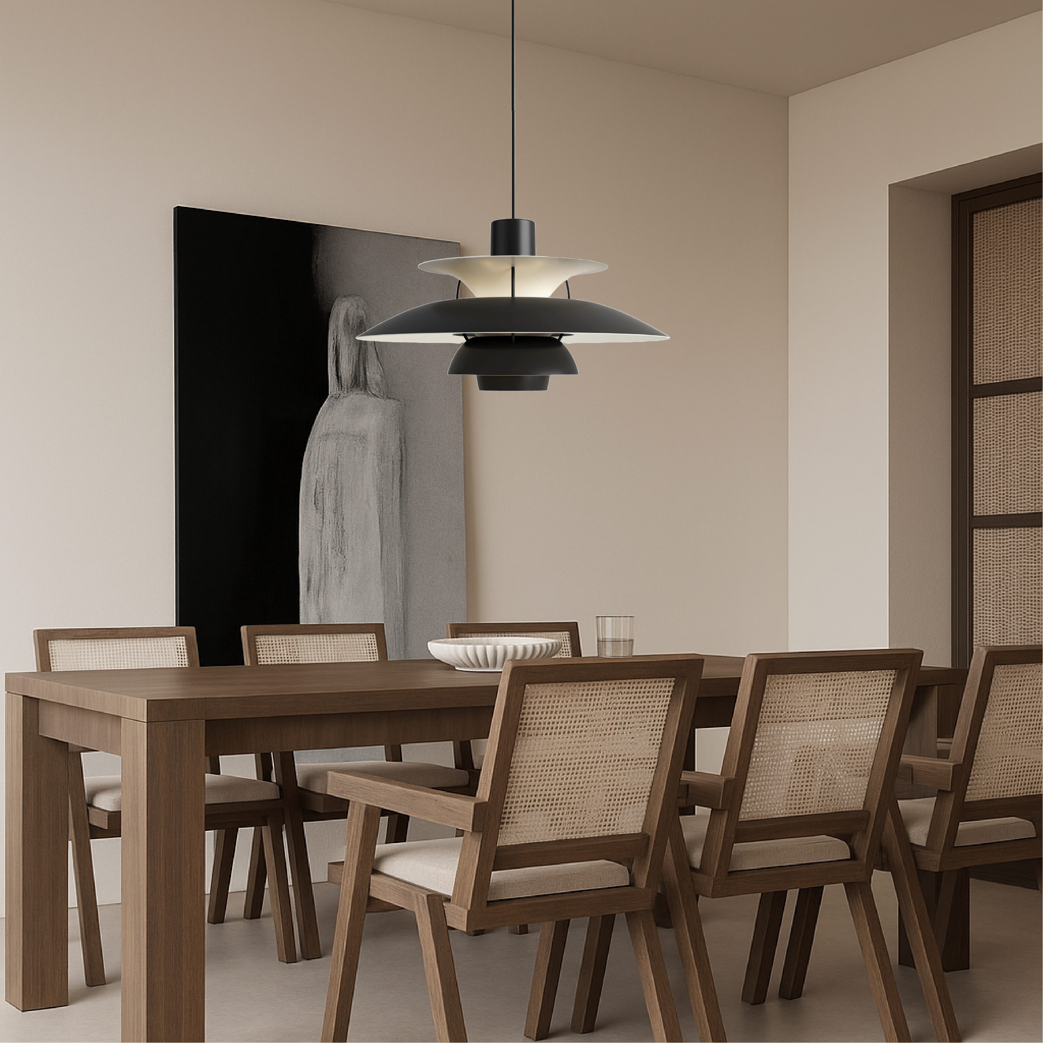 Lampada a sospensione danese multistrato