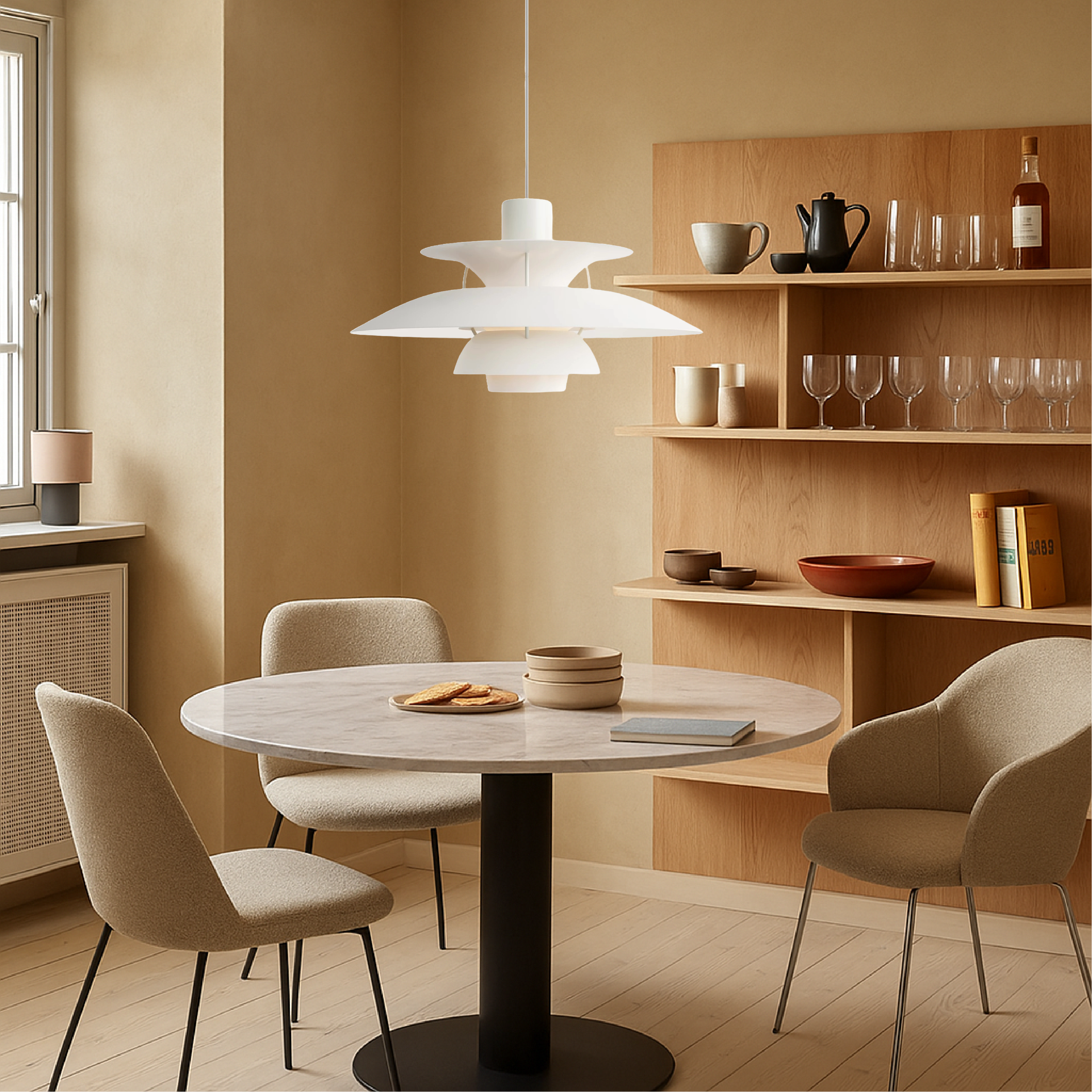 Lampada a sospensione danese multistrato