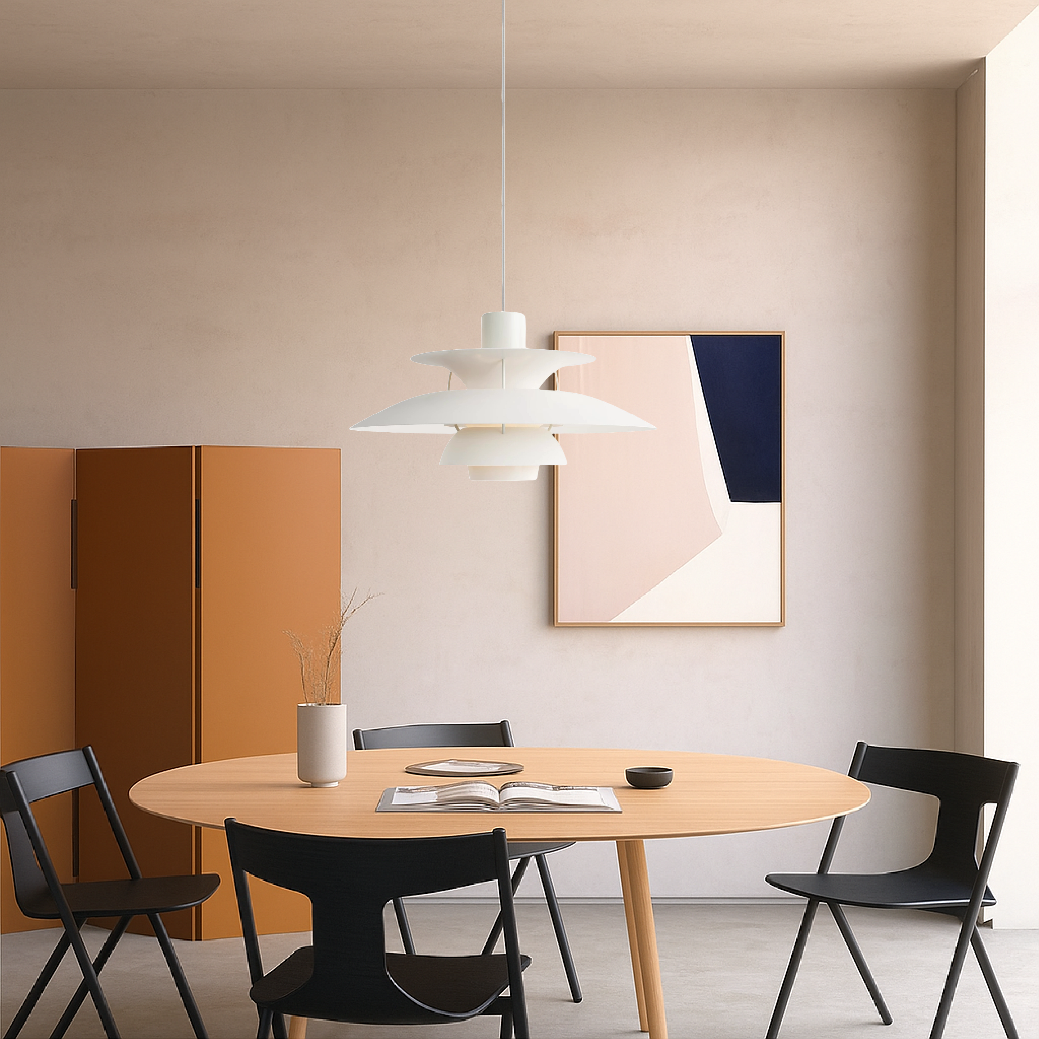 Lampada a sospensione danese multistrato