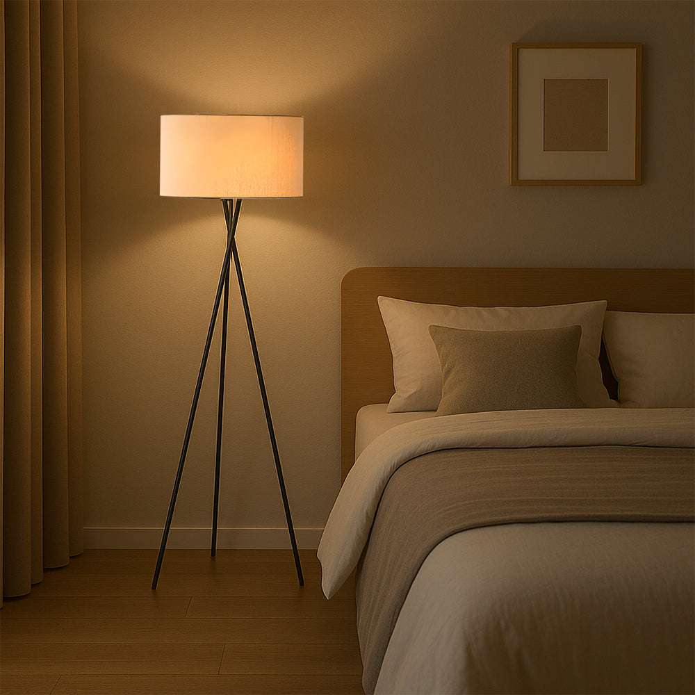 Lampada da terra in seta