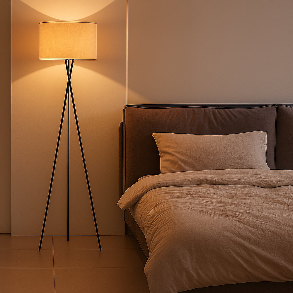 Lampada da terra in seta