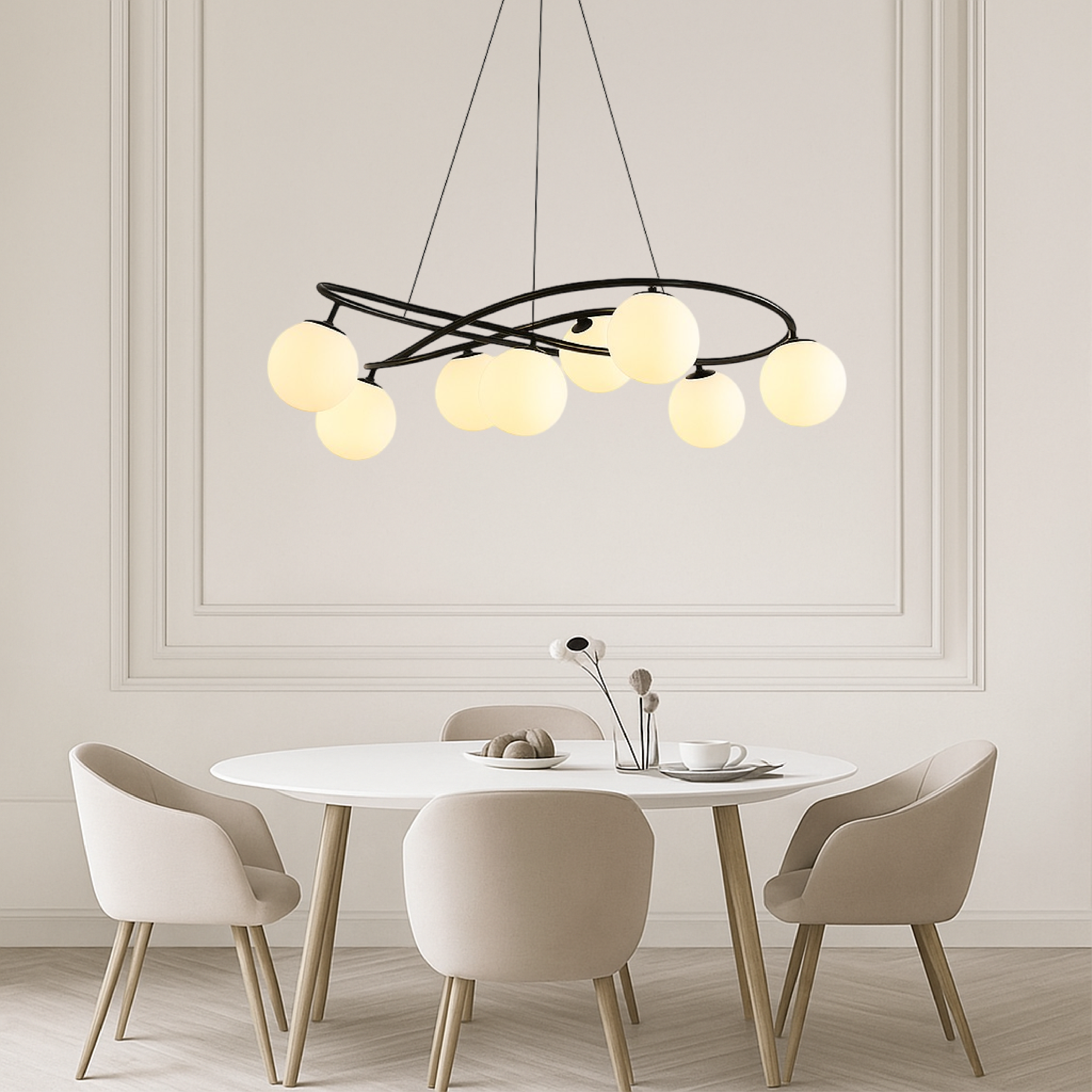 Lampadari neri retrò nordici