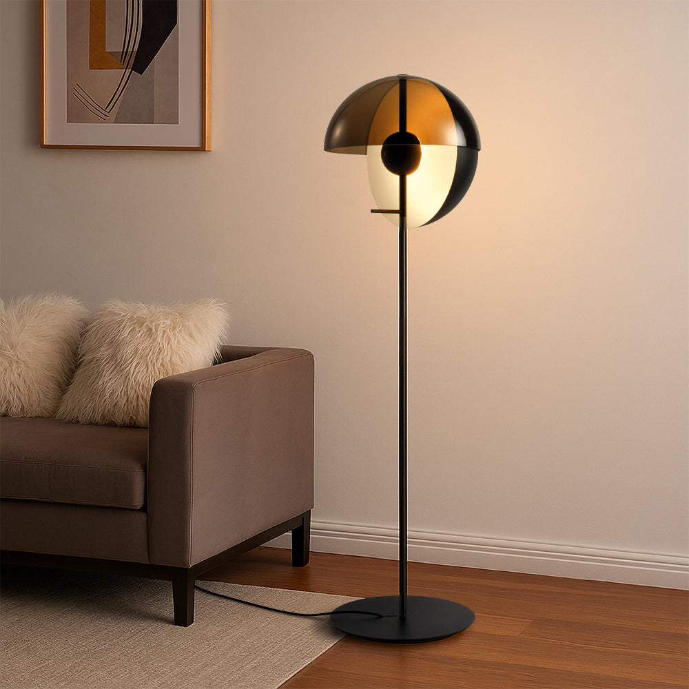 Lampada da terra in vetro Hau
