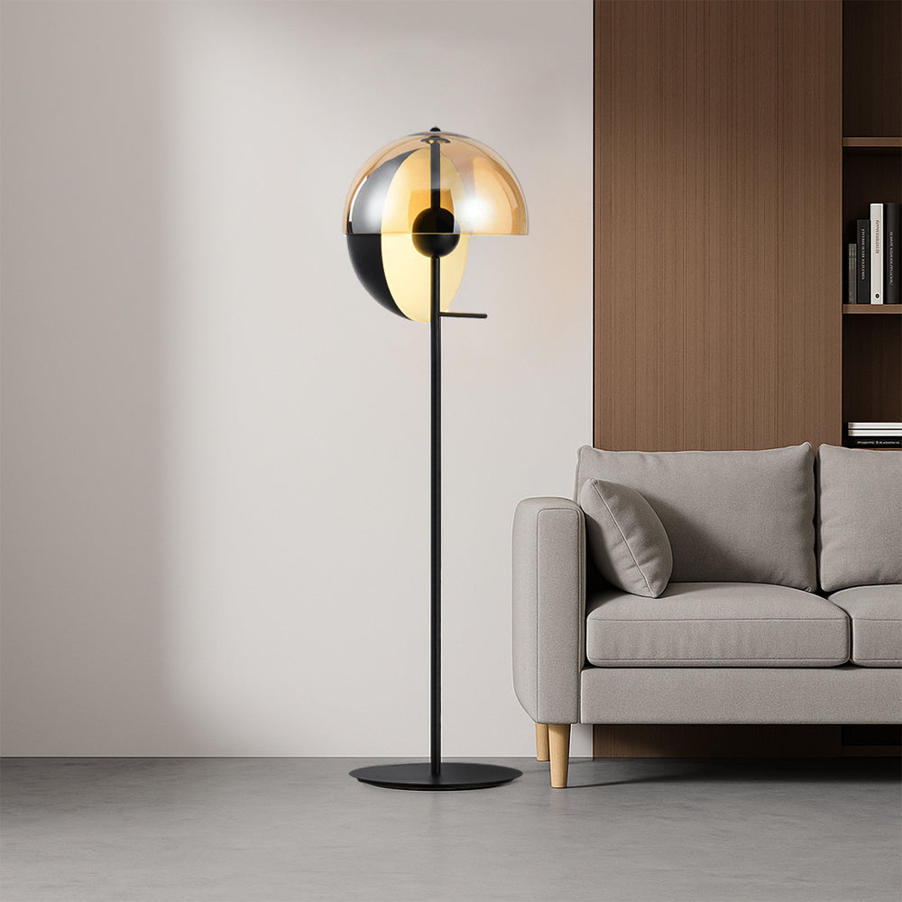 Lampada da terra in vetro Hau
