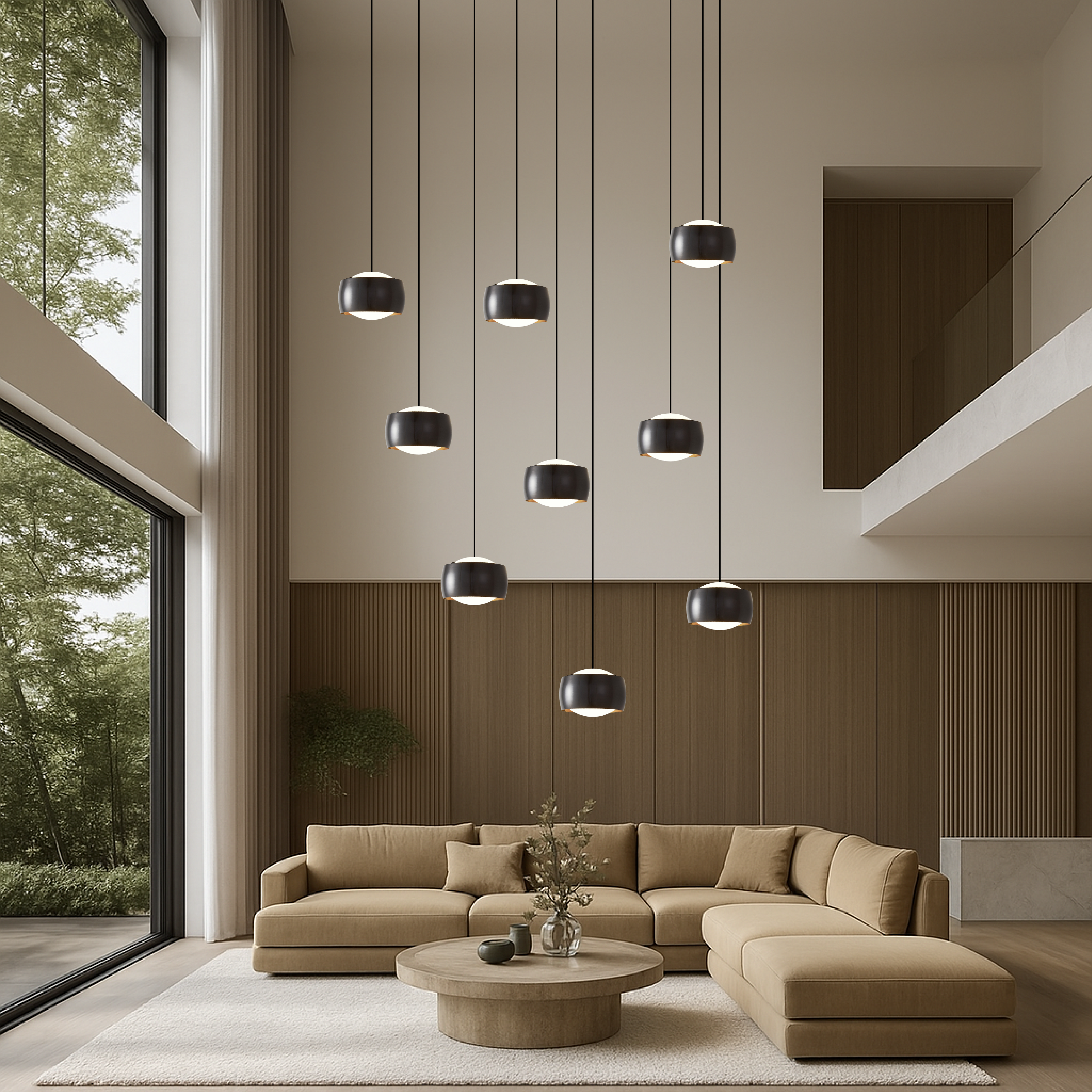Lampadario nordico a LED per scale