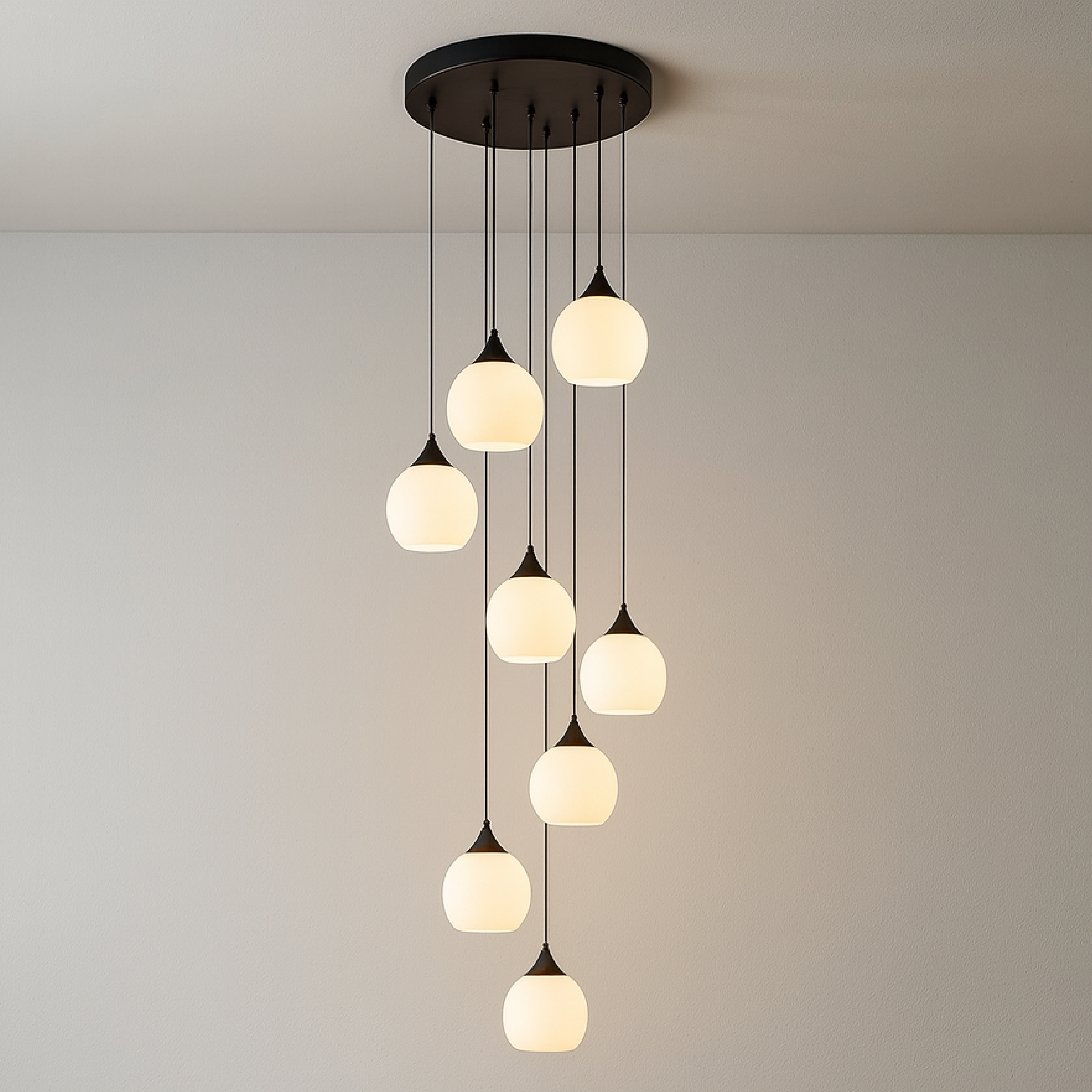 Lampadario per scale di Villa Gade