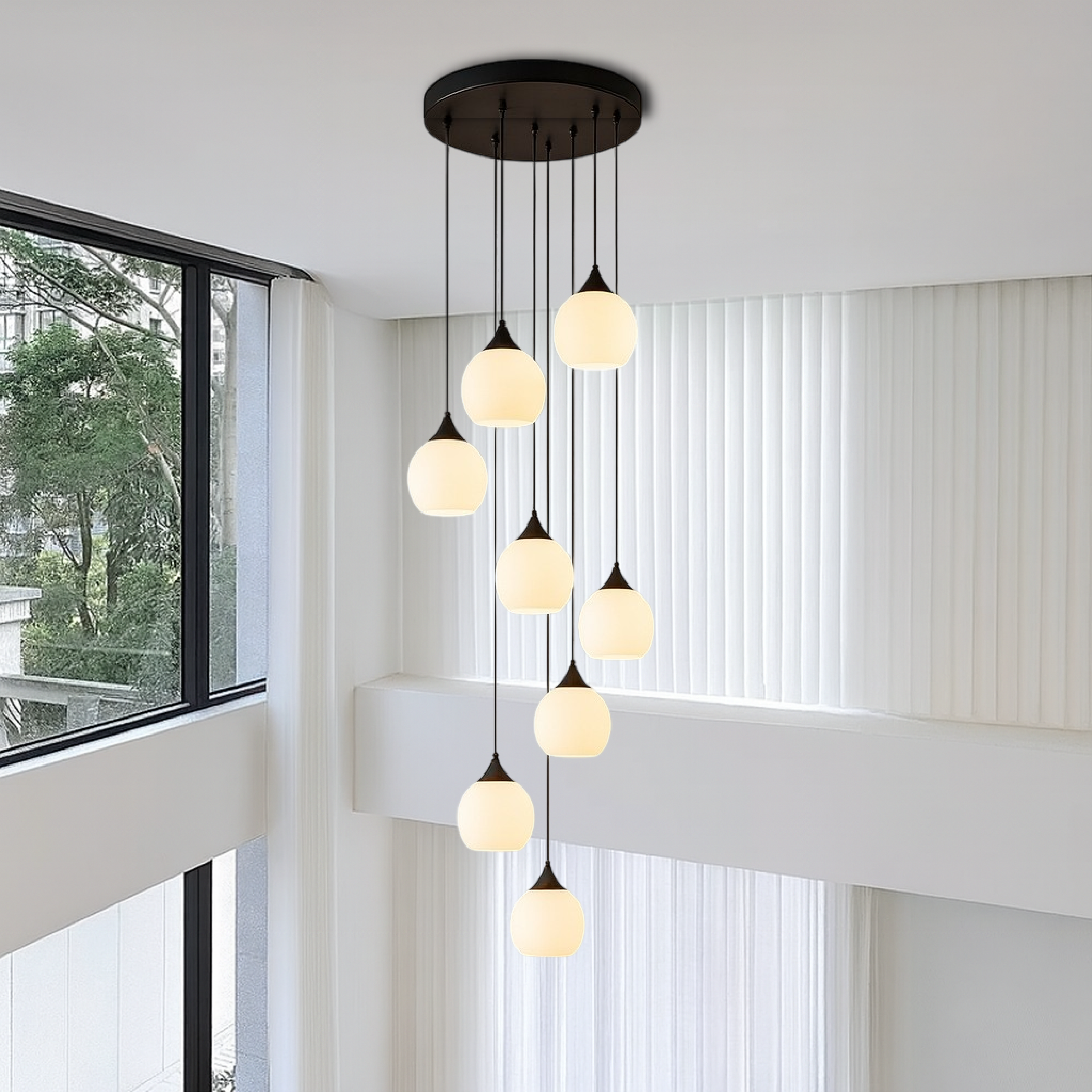 Lampadario per scale di Villa Gade