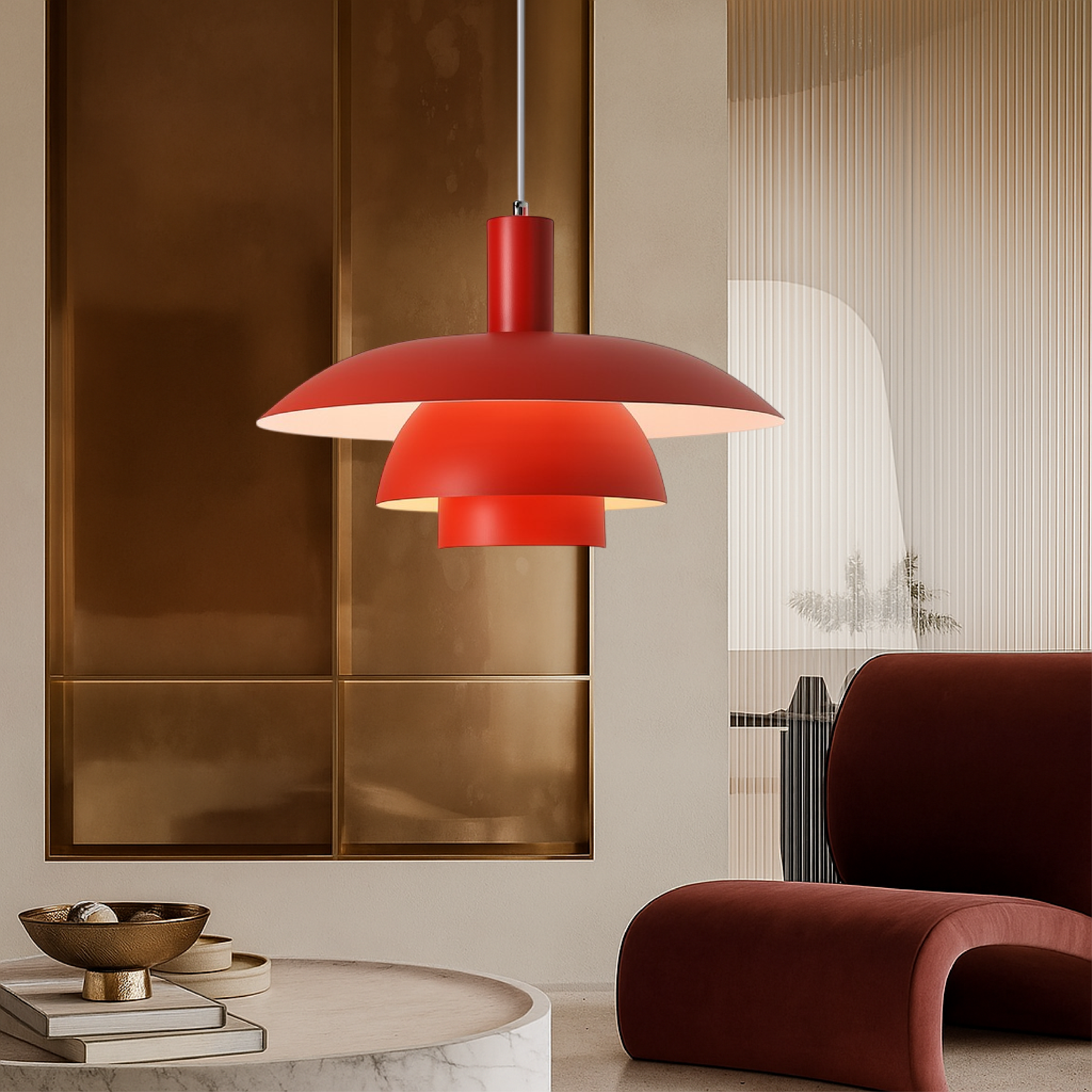 Lampada a sospensione in stile danese di Irda