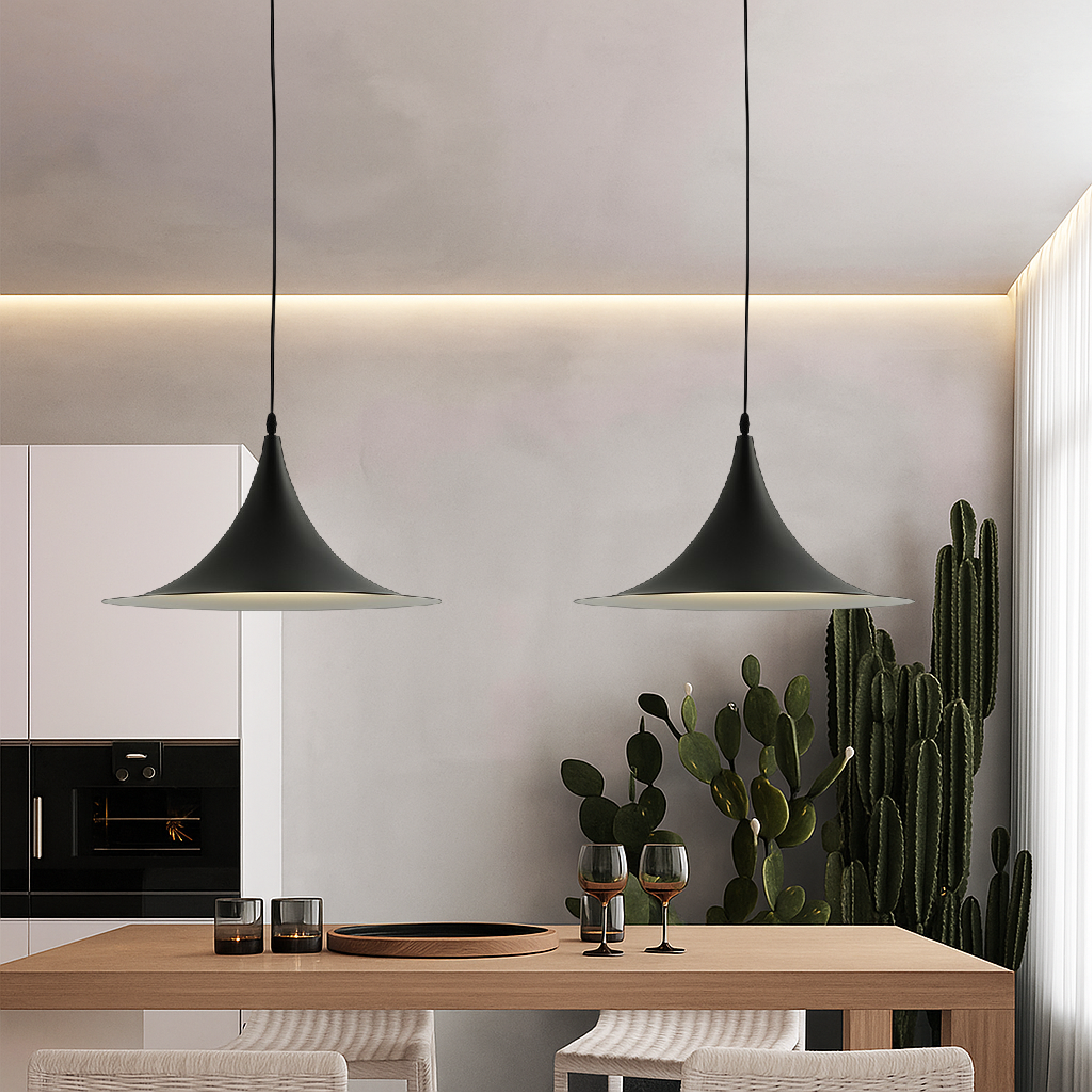 Luce a sospensione nordica Saucer