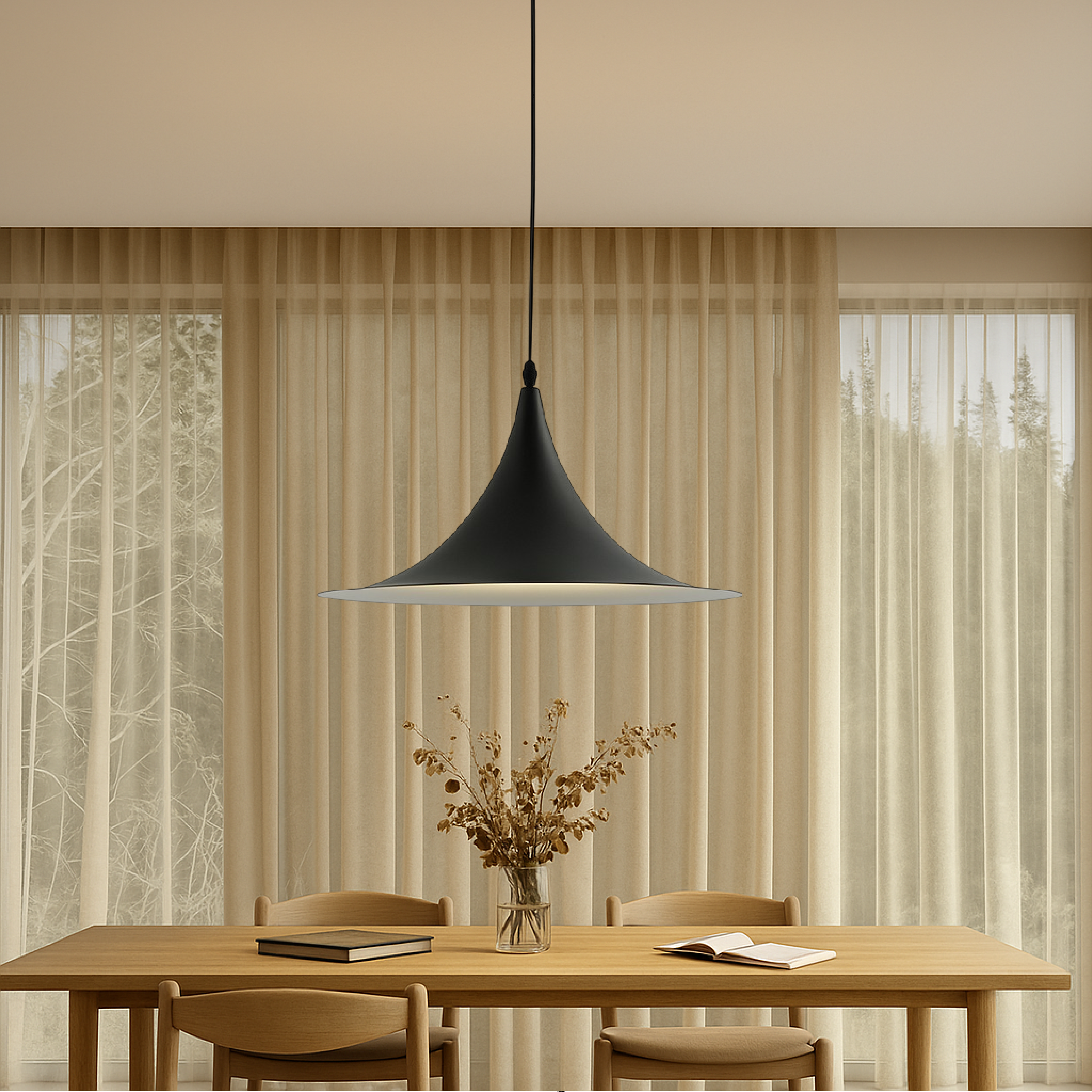 Luce a sospensione nordica Saucer