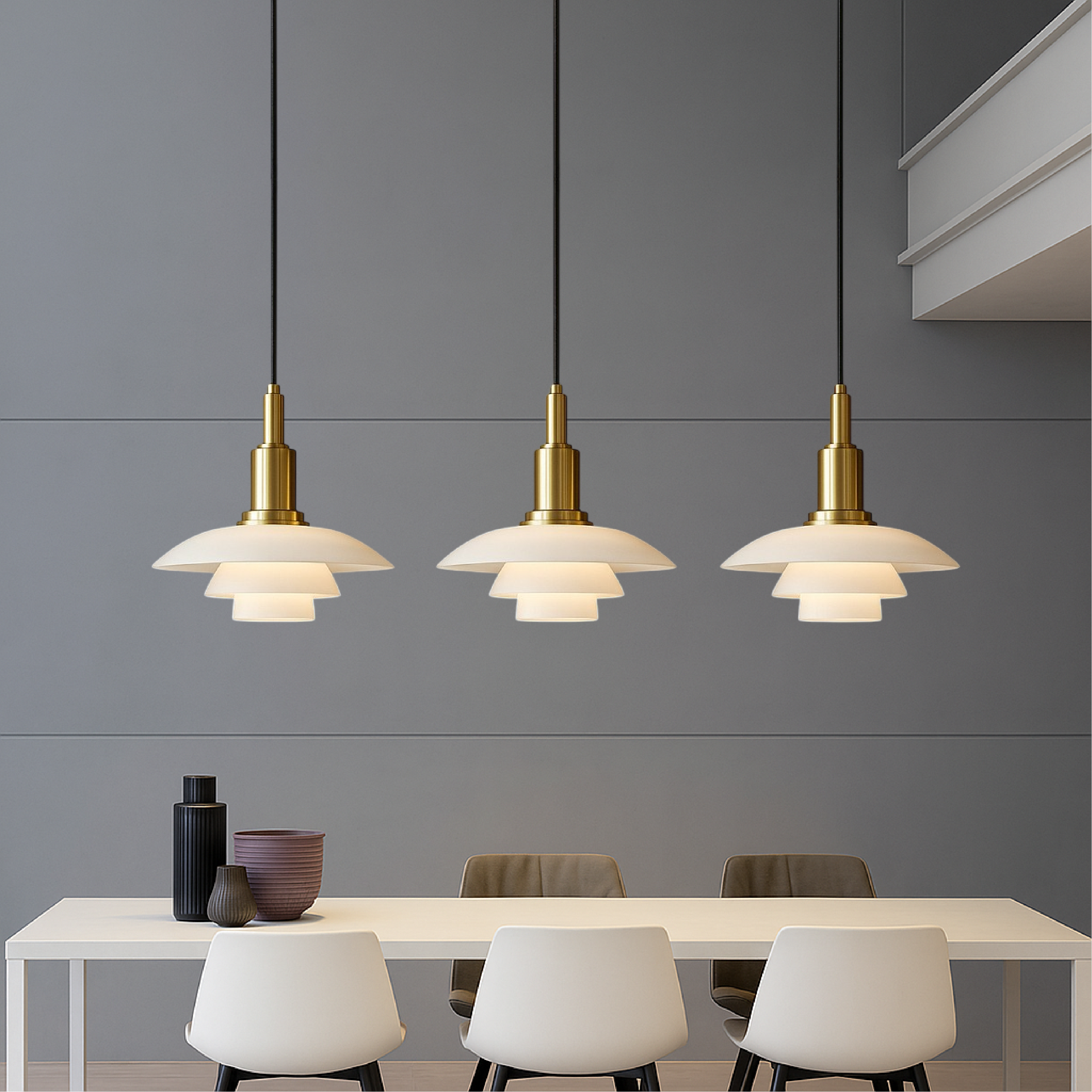 Lampada a sospensione di design danese