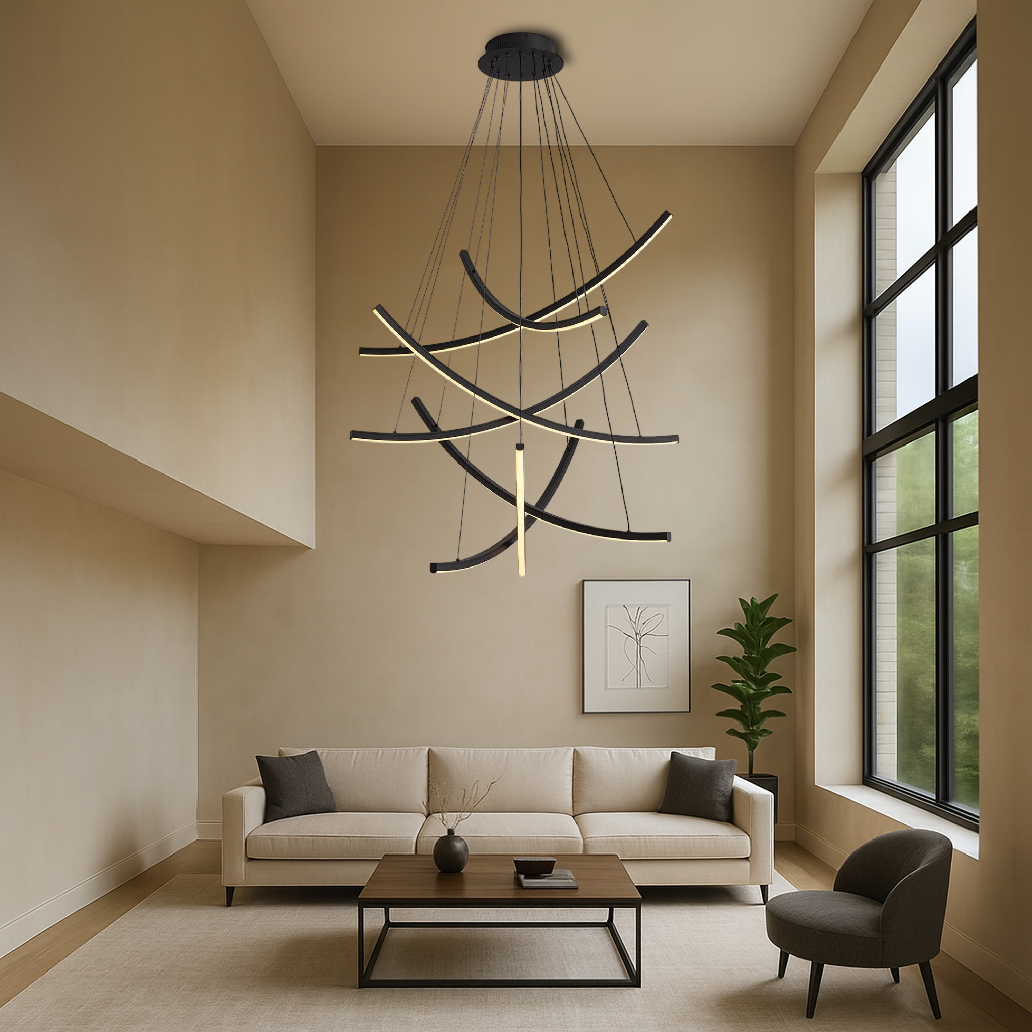 Lampadario per scale nordiche Rella
