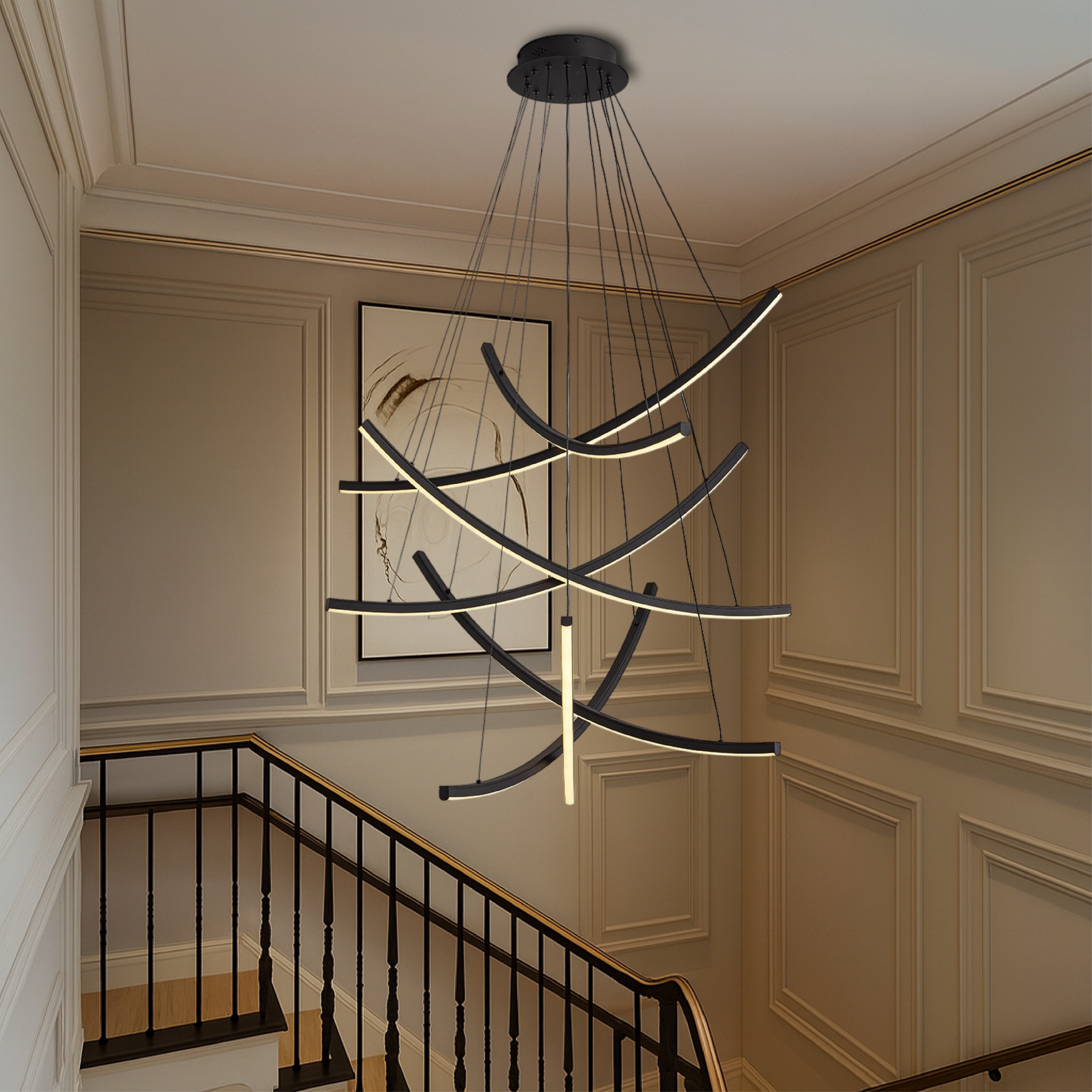 Lampadario per scale nordiche Rella