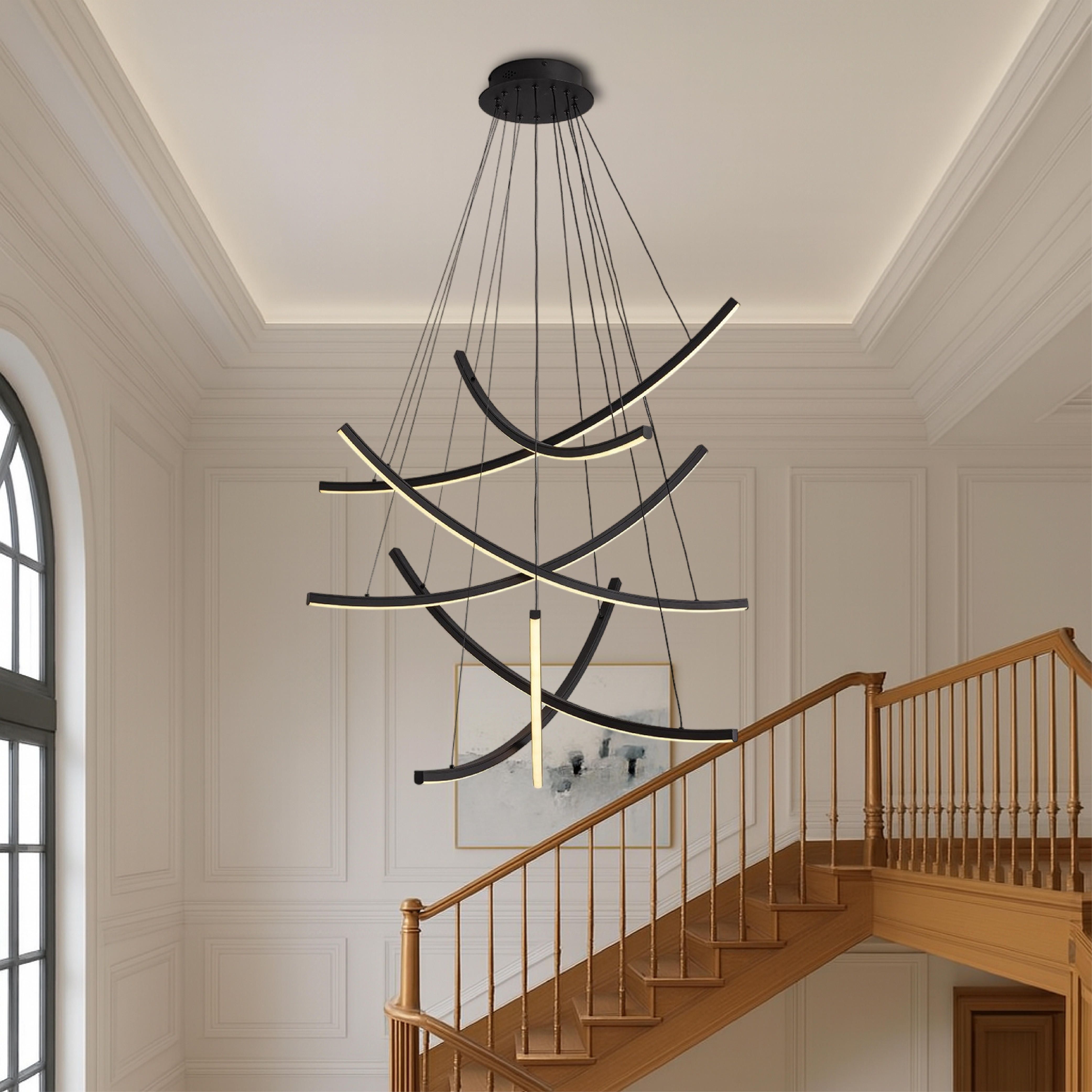 Lampadario per scale nordiche Rella