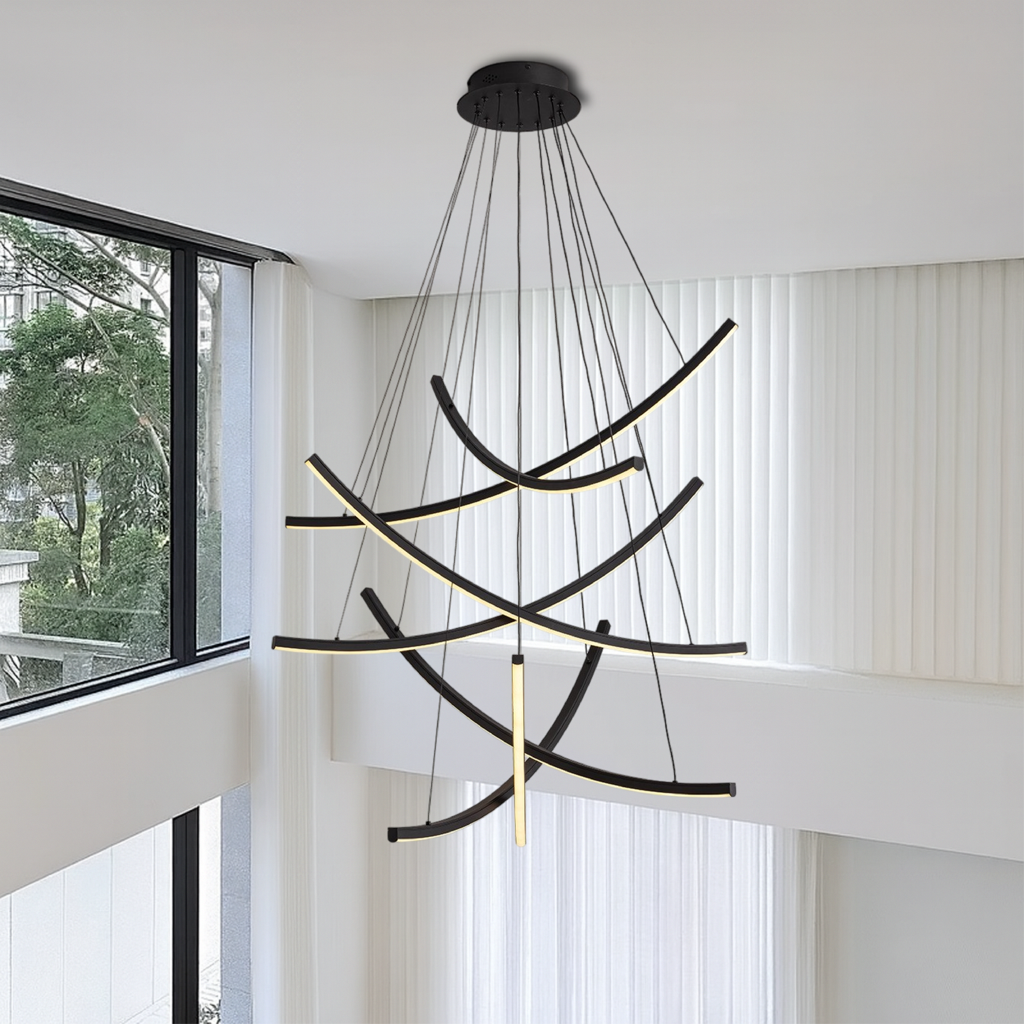 Lampadario per scale nordiche Rella