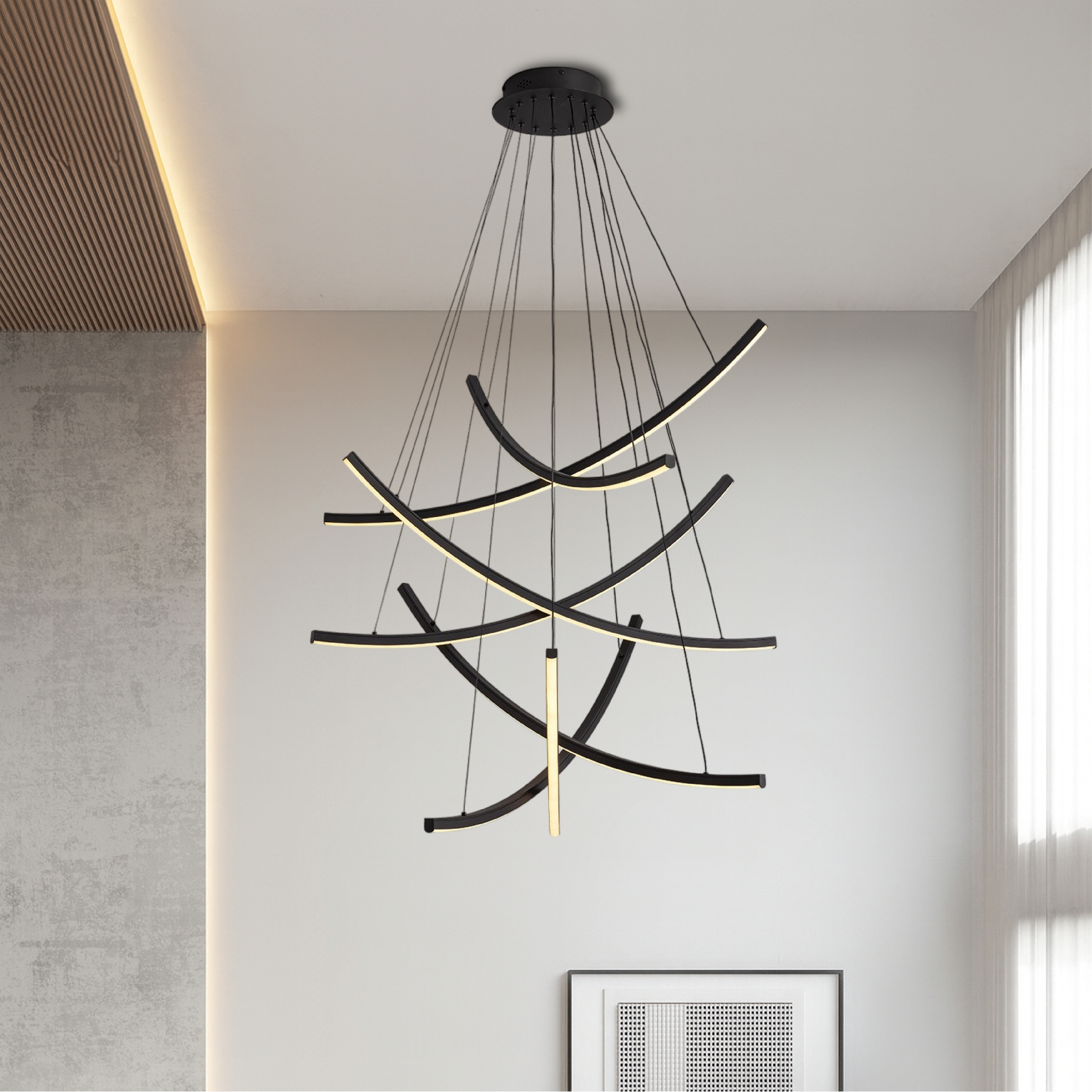 Lampadario per scale nordiche Rella