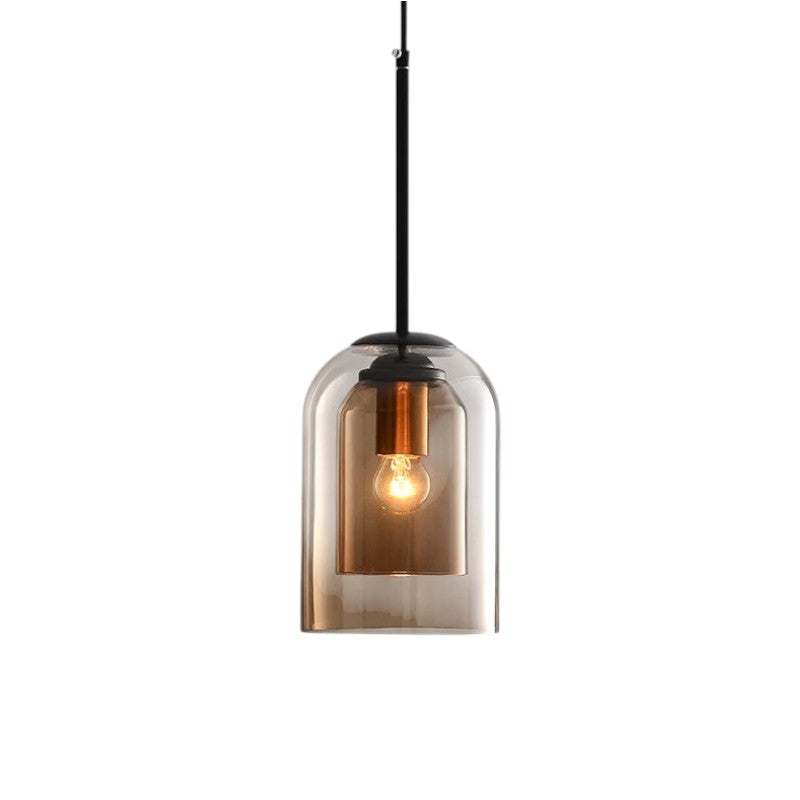 Lampada a sospensione in vetro di Jani