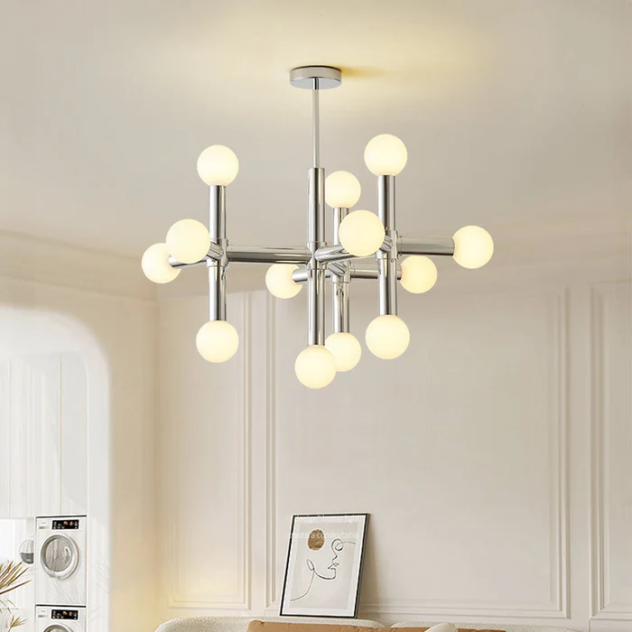 Lampadario Bauhaus in metallo
