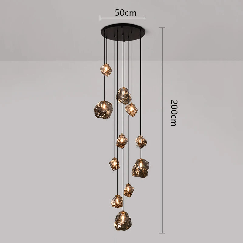 Lampadario per scale Nordic Villa