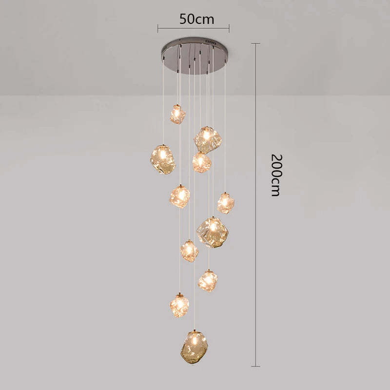 Lampadario per scale Nordic Villa
