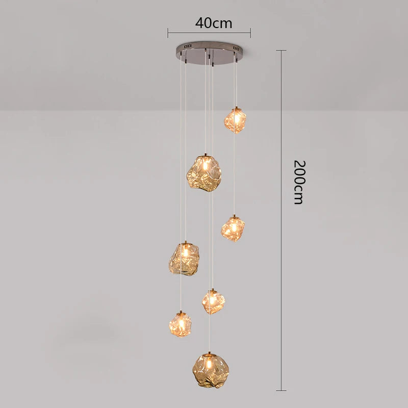 Lampadario per scale Nordic Villa