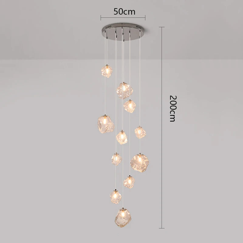 Lampadario per scale Nordic Villa