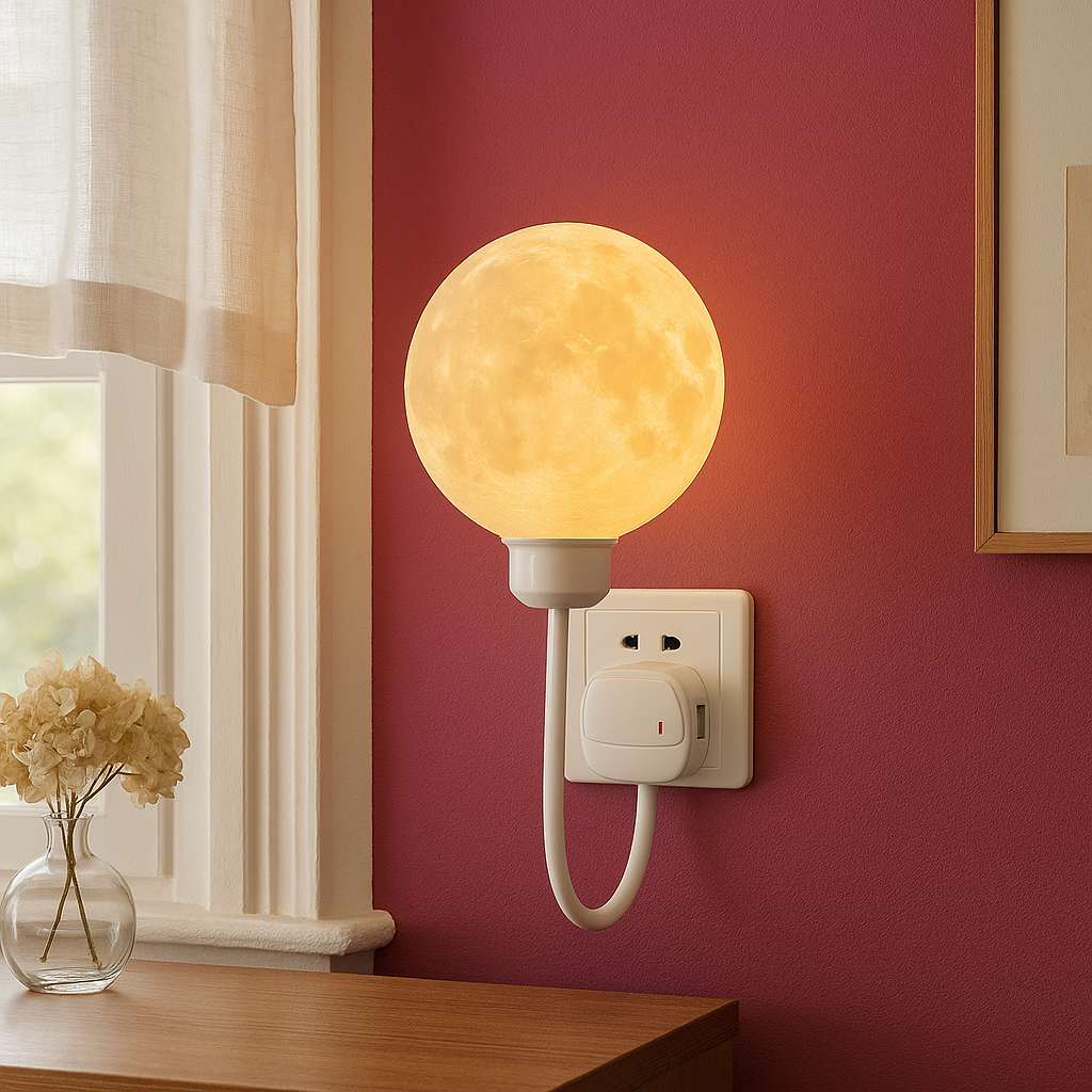 Lampada da parete Moon a innesto