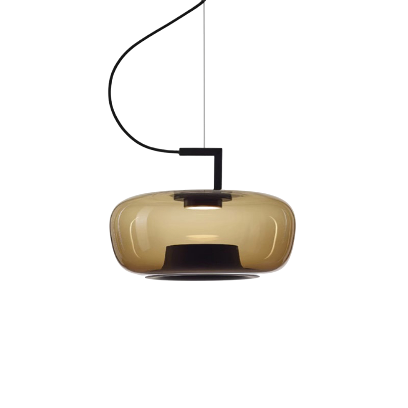 Lampada a sospensione in vetro di Jaura